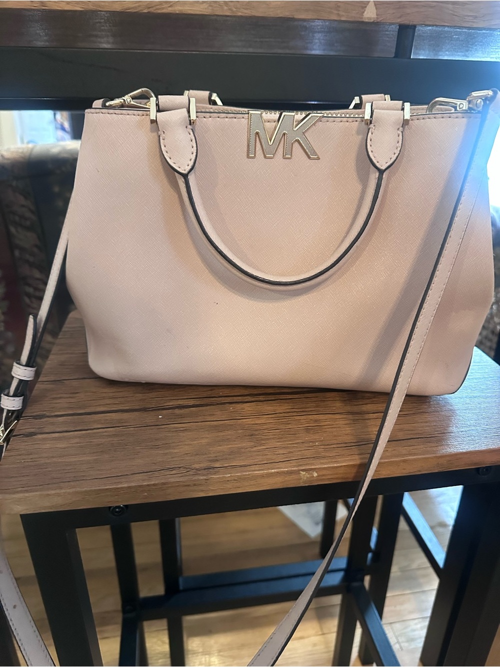 Michael Kors Blush Saffiano Leather Satchel